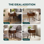 Bme Alden Solid Wood Nightstand/Side Table/End Table, Fully Assembled, - Image 9