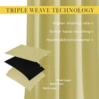 NICETOWN Room Darkening Paler Yellow Curtains & Drapes - Image 4