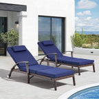 Outdoor Chaise Lounge Chairs Set of 2 - Image 2