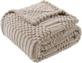90x90 Inch Brown Queen Large Blanket by LUSSENAHOME