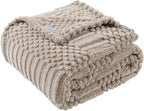 90x90 Inch Brown Queen Large Blanket by LUSSENAHOME