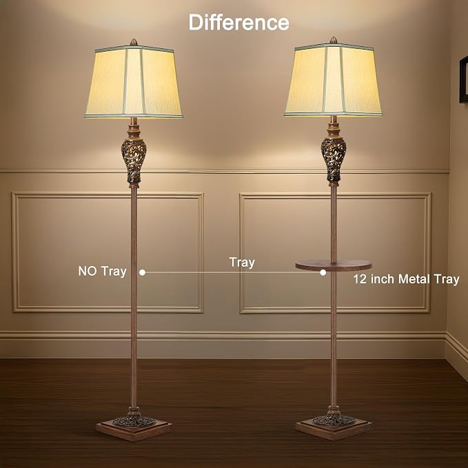 65" High Vintage Floor Lamp - Image 5