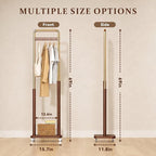 Taitiy Clothes Rack Solid Wood Coat Rack, Metal and Solid Wood Combination - Image 2