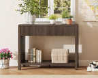 FATORRI Console Entryway Table, Narrow Wooden Sofa Table - Image 6