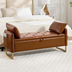 48" End of Bed Bench, Modern Storage Benches by HOMYKA