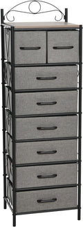 Household Essentials Ashwood & Iron Eight-Drawer Dresser Tower by HouseholdEssentials