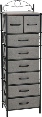 Household Essentials Ashwood & Iron Eight-Drawer Dresser Tower by HouseholdEssentials