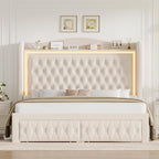 King Bed Frame 55" Tall Headboard - Image 5