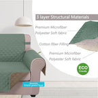 U-NICE HOME Reversible Oversized 28''Chair Covers, Pet Friendly, Elastic Straps - Image 5