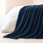 Exclusivo Mezcla Striped Twin Size Fleece Blanket - Image 6