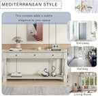 Knocbel 64 Inch Long Antique Entry Console Table - Image 9
