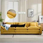 Oprisen 120" Modular Sectional Sofa, Comfy Cloud Couch Sectional Sofa, Chenille - Image 5