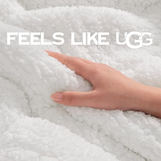 UGG Nita Throw Blanket for Couch, Fleece Blanket, Machine Washable, Soft & Cozy - Image 5
