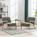 ANJ Mid Century Modern Accent Chairs Set of 2, Comfy Fabric Reading Chair by ANJ