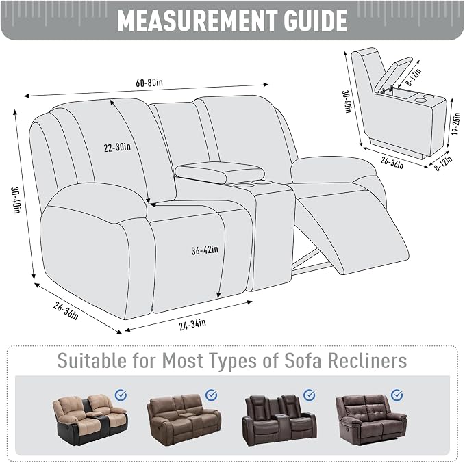 TAOCOCO Loveseat Recliner Cover - Image 5