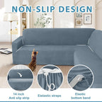 HDCAXKJ Corner Sectional Couch Covers Velvet Stretch L Shape Sofa Cover Soft - Image 4