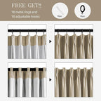 AUSSPVOCT Pinch Pleated 108 Inch Linen Curtains 100% Blackout - Image 7