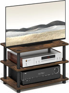 Furinno Turn-N-Tube TV Stand, 3-Tier Corner Entertainment Center by Furinno-FitsYourSpaceFitsYourBudget