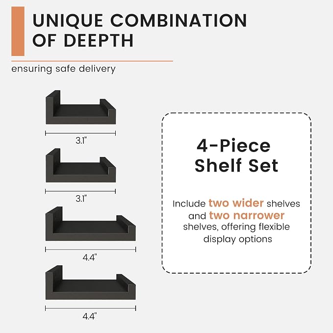 FLYJOE Floating Picture Ledge Shelves - Image 8