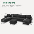 HONBAY Modular Sectional Sofa - Image 2