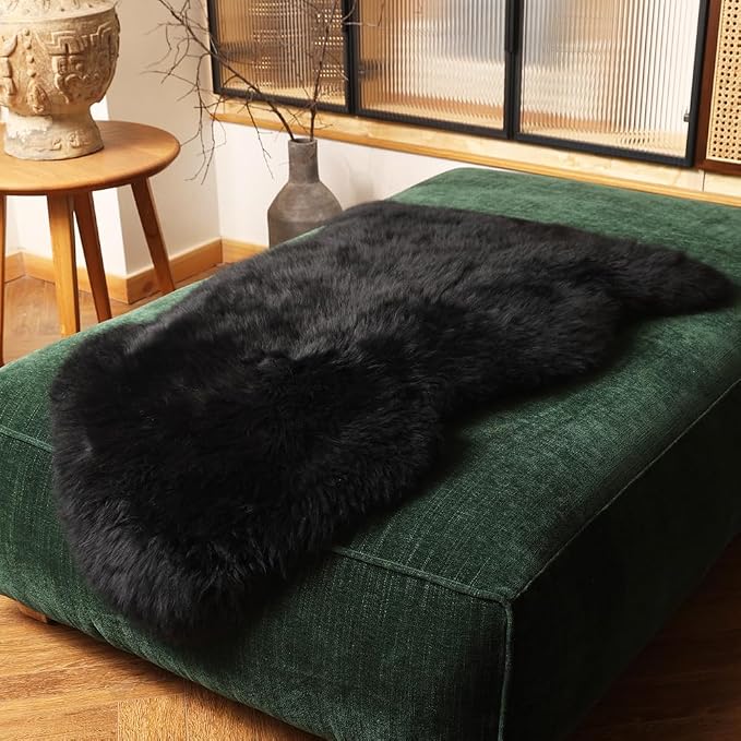 LLB Genuine Sheepskin Area Rug Wool Rug Fur Carpet Fluffy Shaggy Fur Rug - Image 5