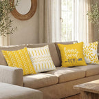 YCOLL Pillow Covers 18x18 Set of 4, Modern Sofa Throw Pillow Cover, Decorative - Image 4