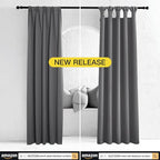 NICETOWN Grey Blackout Curtains 108 inches Long - Image 6