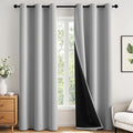 MIULEE Light Grey 96 Inch 100% Blackout Curtains by MIULEE