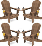 SERWALL Adirondack Chair with Cup Holders by SERWALL