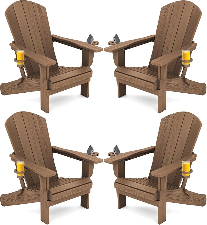 SERWALL Adirondack Chair with Cup Holders by SERWALL