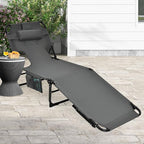 Goplus Tanning Chair, Folding Adjustable Patio Lounge Chair - Image 9