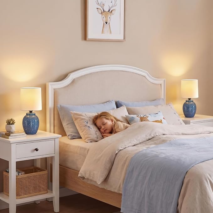 EJIAXIN Small Bedside Lamps -13.75" Farmhouse Table Lamps - Image 5