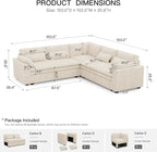 Belffin Large Modular Sectional Sofa - Image 2