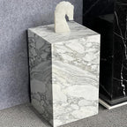 Luxury Marble Side Table, Square End Table - Image 7