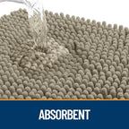 OLANLY Dog Door Mat for Muddy Paws 70x35, Super Absorbent Chenille Mud Mat | - Image 3