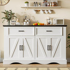 56" Modern Farmhouse Sideboard Buffet Cabinet - Image 7
