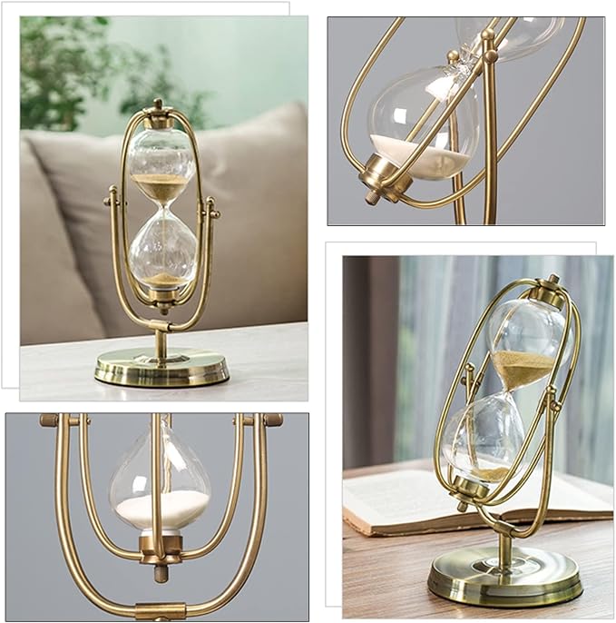 Golden Embossed Hourglass Timer - Image 3