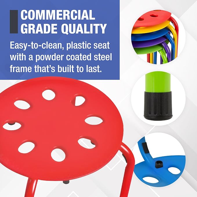 Norwood Commercial Furniture Stacking Stools - Image 7