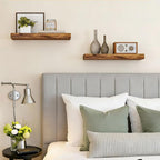 Fixwal Floating Shelves for Wall, 15.7" Wood Wall Mounted Shelves for Living - Image 5