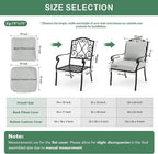 Summsun Patio Cushions for Outdoor Furniture, Faux Linen Water Resistant - Image 7