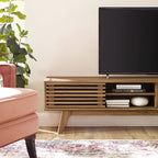 Modway Render 70" Mid-Century Modern Low Profile Media Console Entertainment TV - Image 9