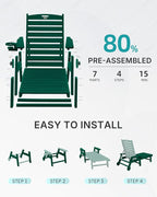 Patio Chaise Lounge Chair Outdoor - Image 6