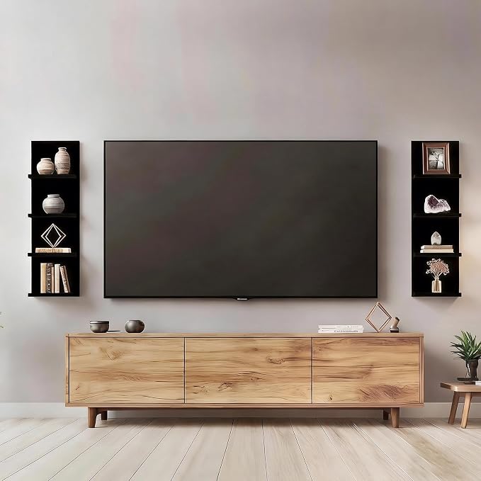 Homaterial Wall Shelves 4 Tier, Simple Vertical Corner Shelf - Image 8