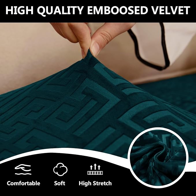 UNBBRRL 10 Pieces Stretch Sofa Cushion Covers - Image 5