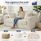 3-in-1 Convertible Sofa Bed: Boneless Loveseat Sleeper & Folding Couch Bed - Image 7