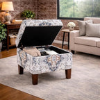 Homepop Home Decor |K7646-A862 | Upholstered Modern Rectangular Storage Ottoman - Image 5