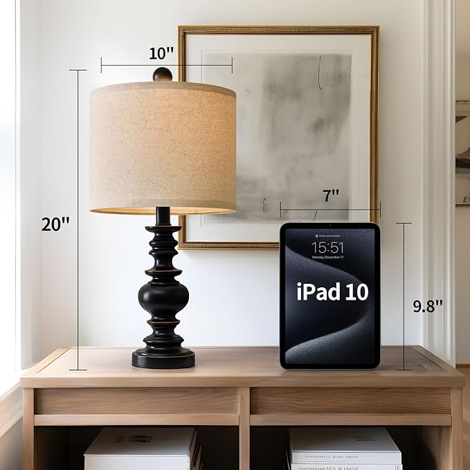 BOBOMOMO 20" Table Lamp Set of 2 - Image 4