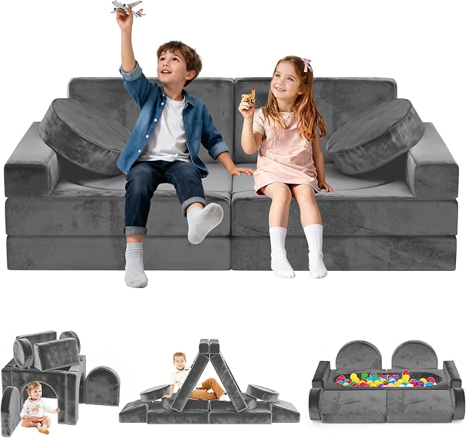 12pcs Modular Kids Play Couch by Unknown