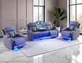 Power Recliner Sofa Set, Luxury Recliner Sofa & 2 Chairs by LYfurniture