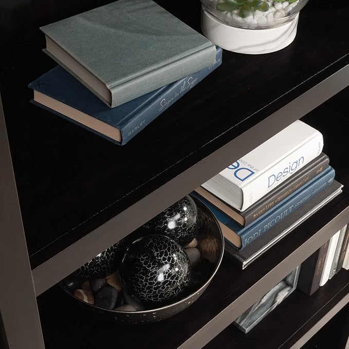 Sauder 5 Tier Book Shelf Wooden Bookcase Multipurpose Bookshelf - Image 4
